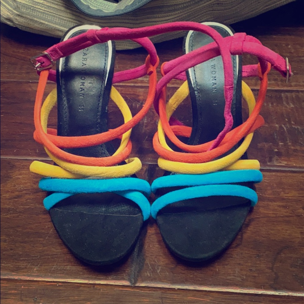 Rainbow heels